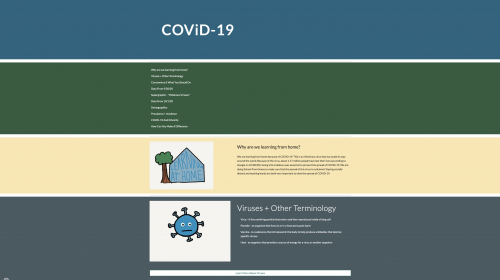 Caroline Denmark's COVID website